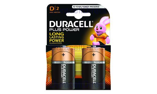 Duracell Plus D Batteries (pack of 2)