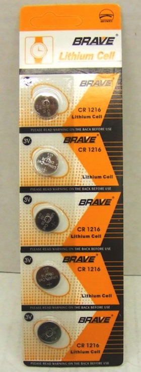 Lithium Button Cell Battery CR1216 (single)