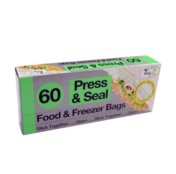 Food and Freezer Bags Press Seal (60 bags)