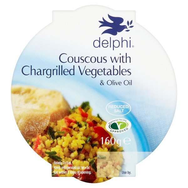 Delphi Couscous with Chargrilled Vegetables & Olive Oil 160g