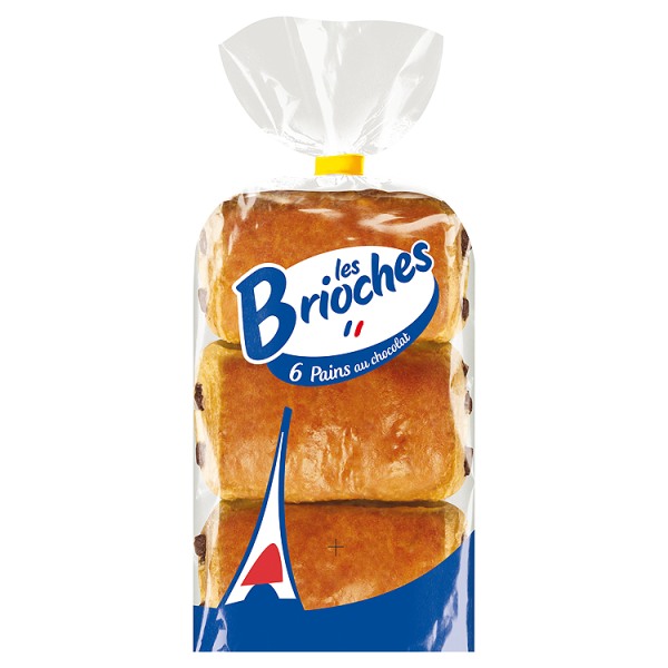 Les Brioches Pains a Chocolat (pack of 6) 270g Les Brioches Pains a Chocolat (pack of 6) 270g