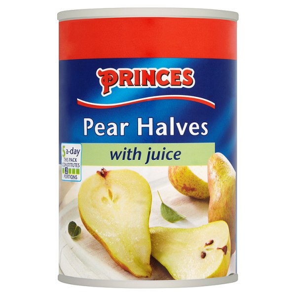 Princes Pear Halves With Juice 410g
