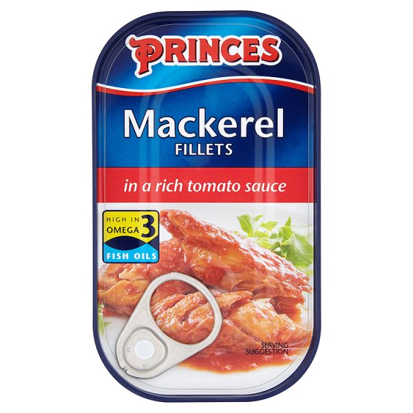 Princes Mackerel Fillets in a Rich Tomato Sauce 125g