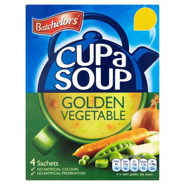Batchelors Cup a Soup Cream of Vegetable 4 Sachets 82g