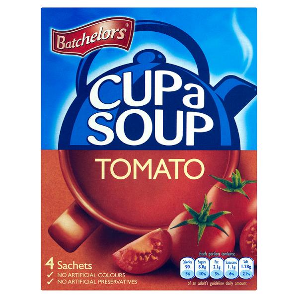 Batchelors Cup a Soup Tomato 4 Sachets 93g