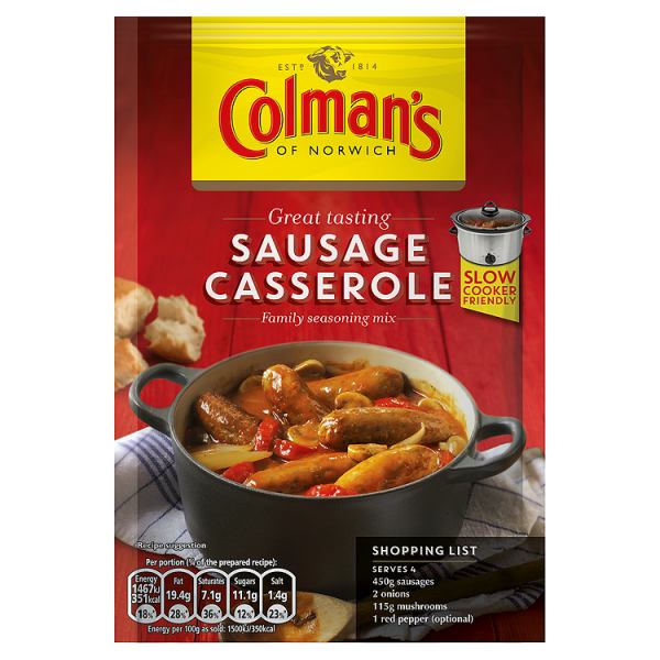 Colman's Sausage Casserole Recipe Mix 39g