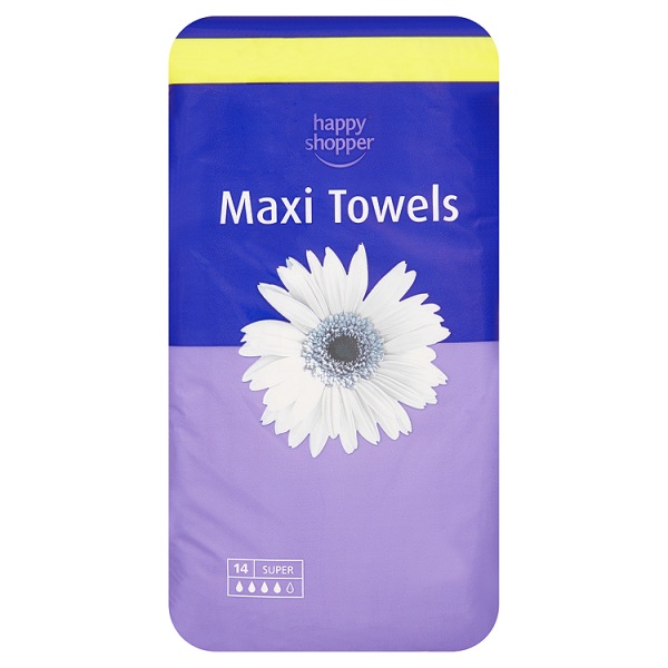 Body Sure Maxi Towels Regular x 14