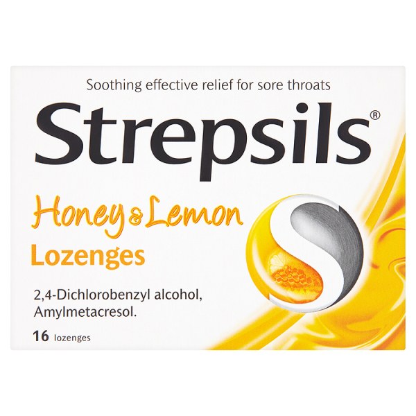 Strepsils Honey and Lemon Lozenges x 16