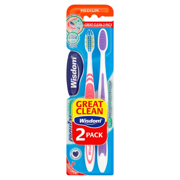 Wisdom Regular Fresh Medium Toothbrush