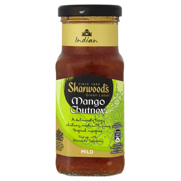 Sharwoods Green Label Mango Chutney 227g Sharwoods Green Label Mango Chutney 227g