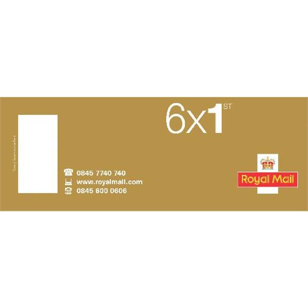 Royal Mail 1st Class Stamp Book (8 Stamps)