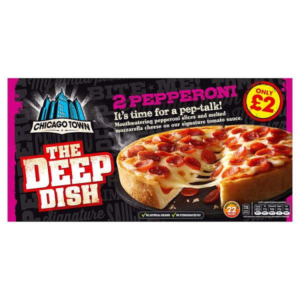 Chicago Town The Deep Dish Pepperoni Pizza 2 x 160g