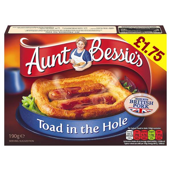 Aunt Bessie's Toad in the Hole 190g ** FROZEN **