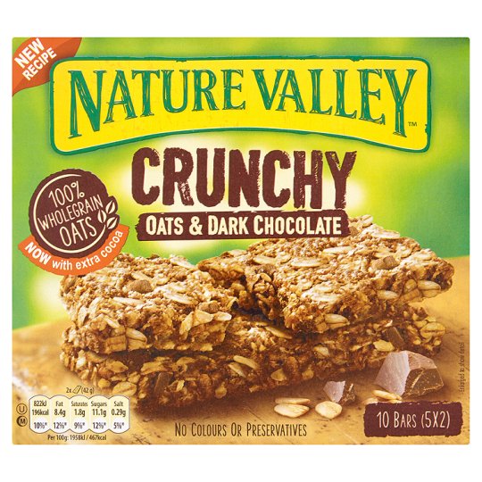 Nature Valley Crunchy Oats and Chocolate 10 Bars