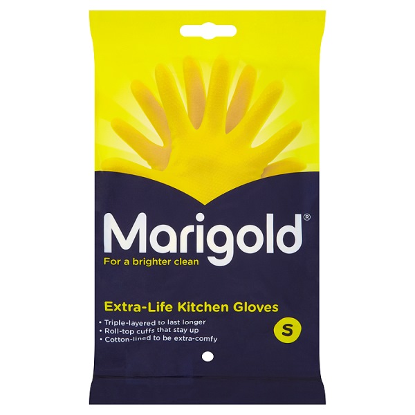 Marigold Kitchen Gloves Extra Life Small