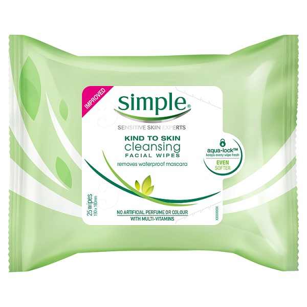 Simple Kind To Skin Facial Cleansing Wipes (25)