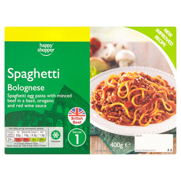 Spaghetti Bolognese Italian Meal For One 400g