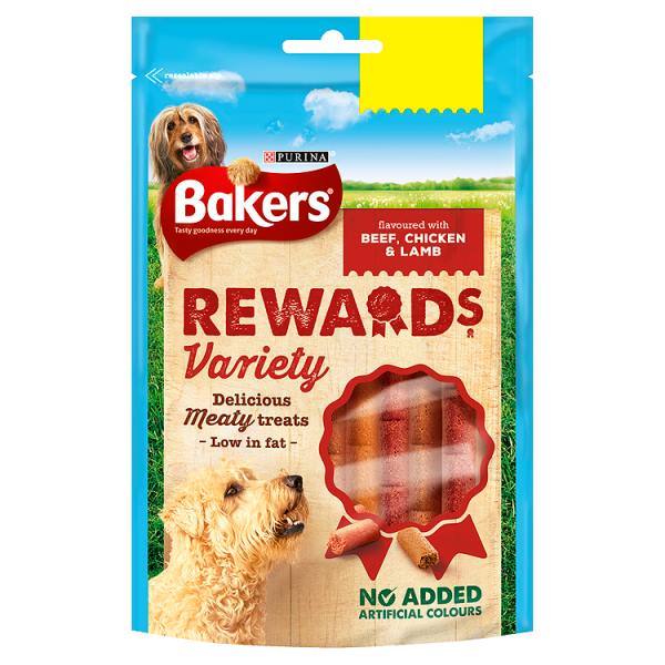 Bakers Dog Treats Mixed Variety Rewards 98g Bakers Dog Treats Mixed Variety Rewards 98g