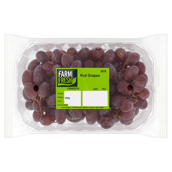 Farm Fresh Red Grapes 500g