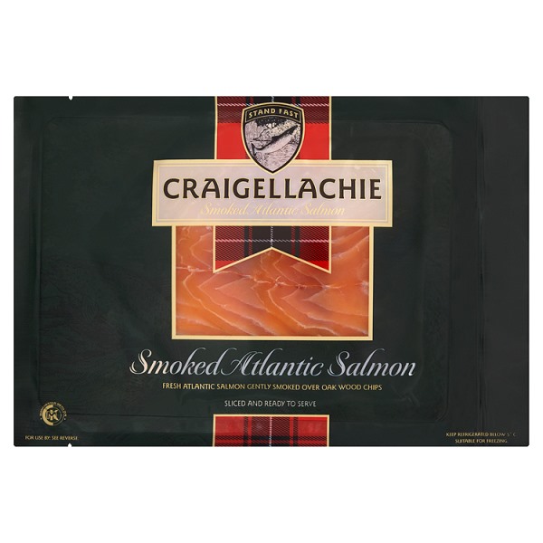 Craigellachie Smoked Atlantic Salmon Sliced 125g