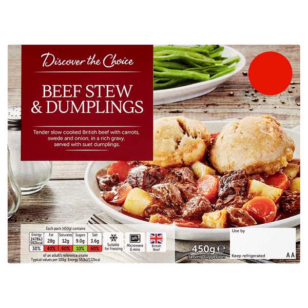 Beef Stew and Dumplings Classic Meal for One 400g Beef Stew and Dumplings Classic Meal for One 400g