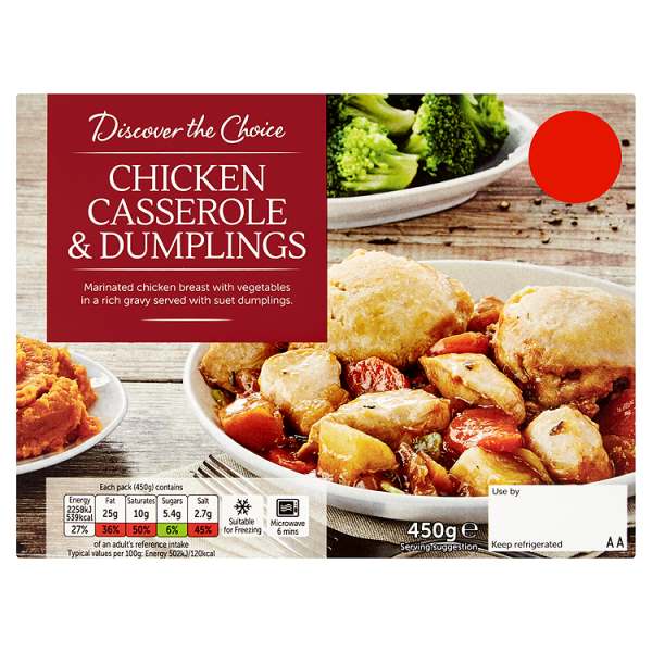 Chicken Casserole Classic Meal For One 400g