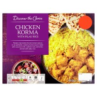Chicken Korma With Pilau Rice Indian Meal For One 400g