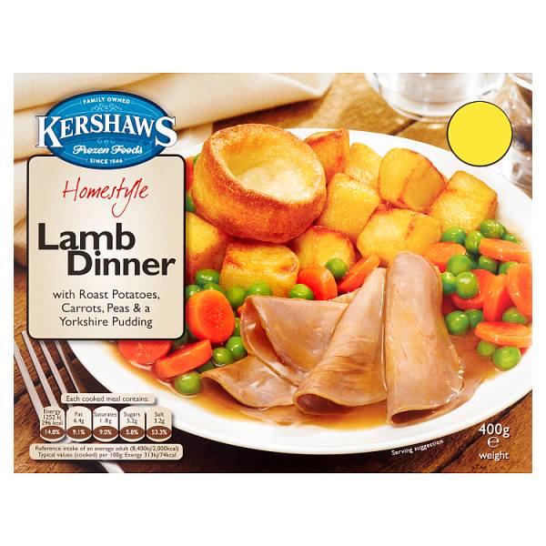 Kershaws Homestyle Roast Lamb Dinner 400g ** FROZEN **