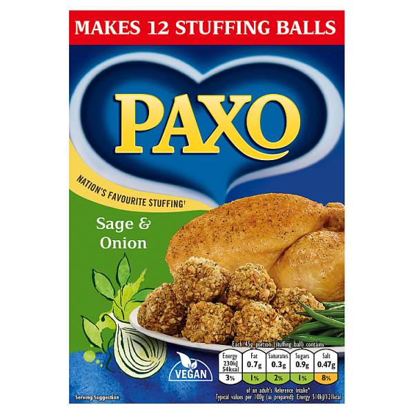 Paxo Sage and Onion Stuffing Mix 170g