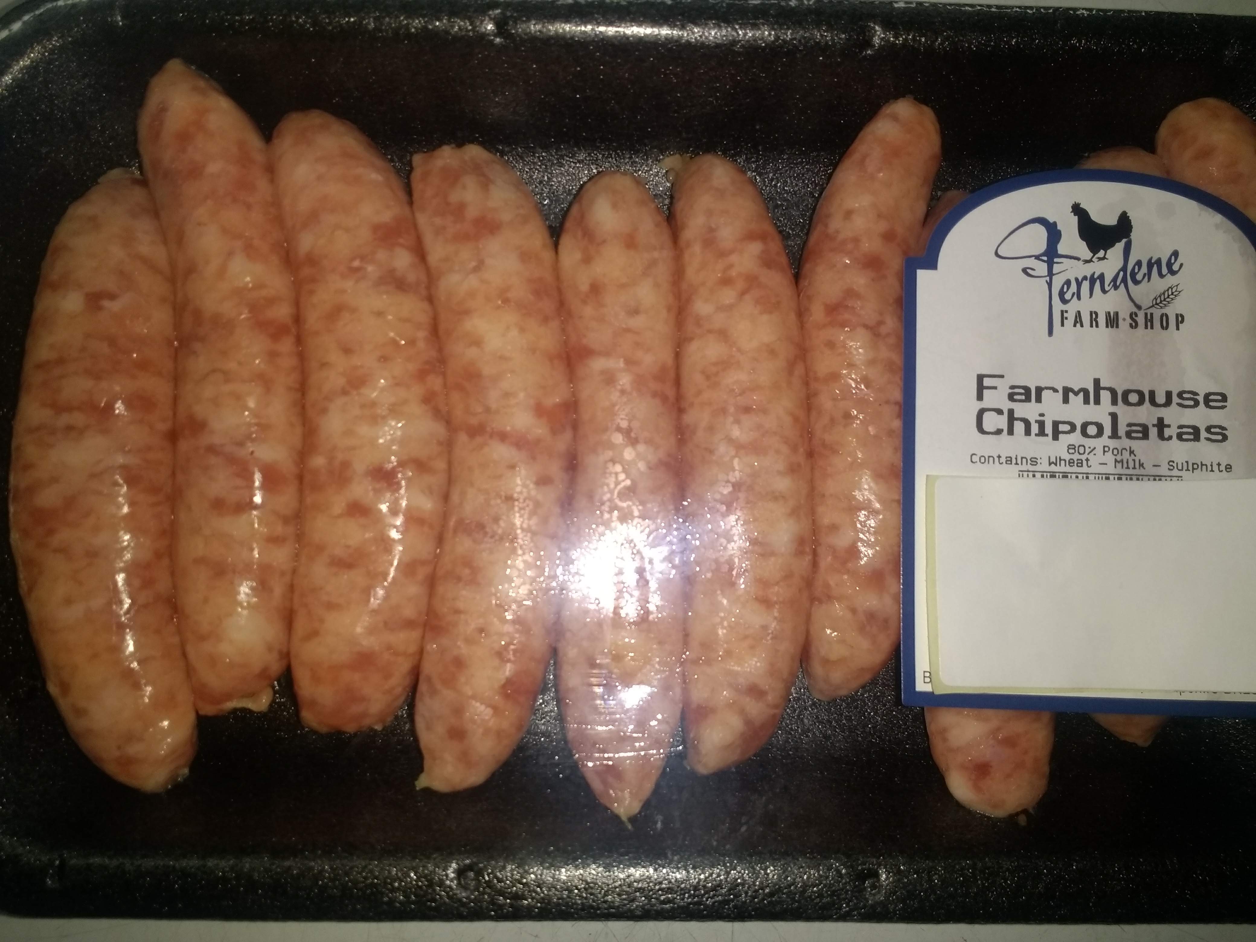 Ferndene Farm Premium Sausages Chipolatas (8-10) ** FROZEN **