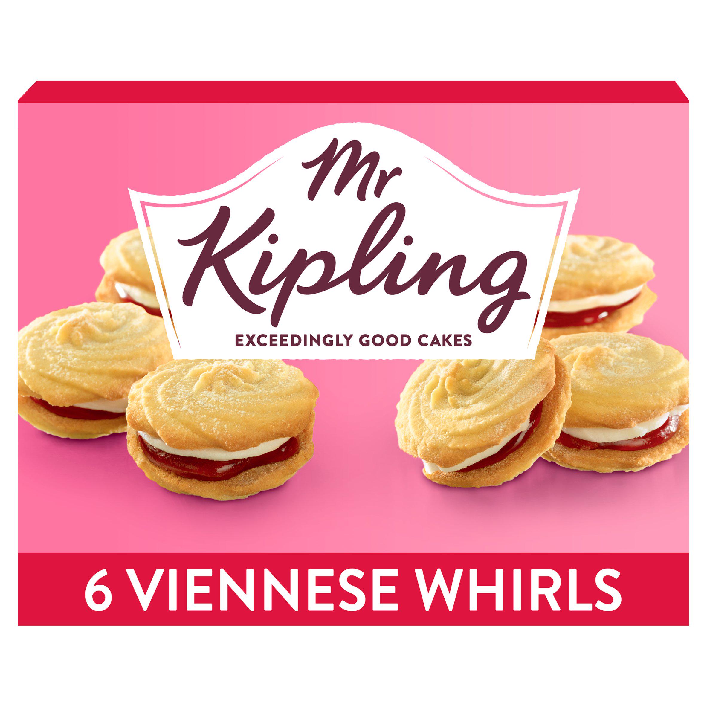 Mr Kipling Cakes 6 Viennese Whirls