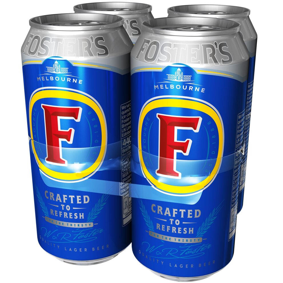 Foster's Lager Beer 4 x 440ml Cans