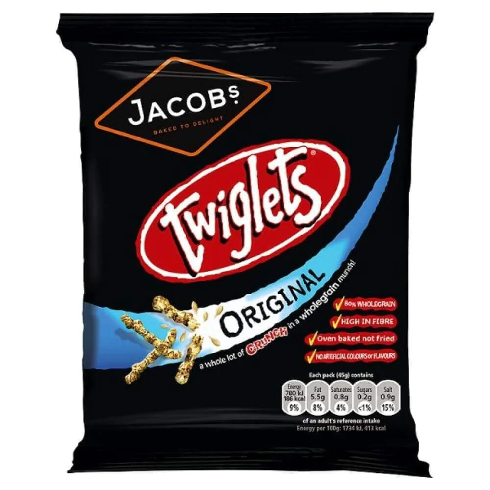 Jacobs Twiglets Original Handypack Snacks 45g