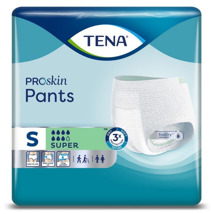 TENA Proskin Pants Super 12 Pack Small (65-85cm)