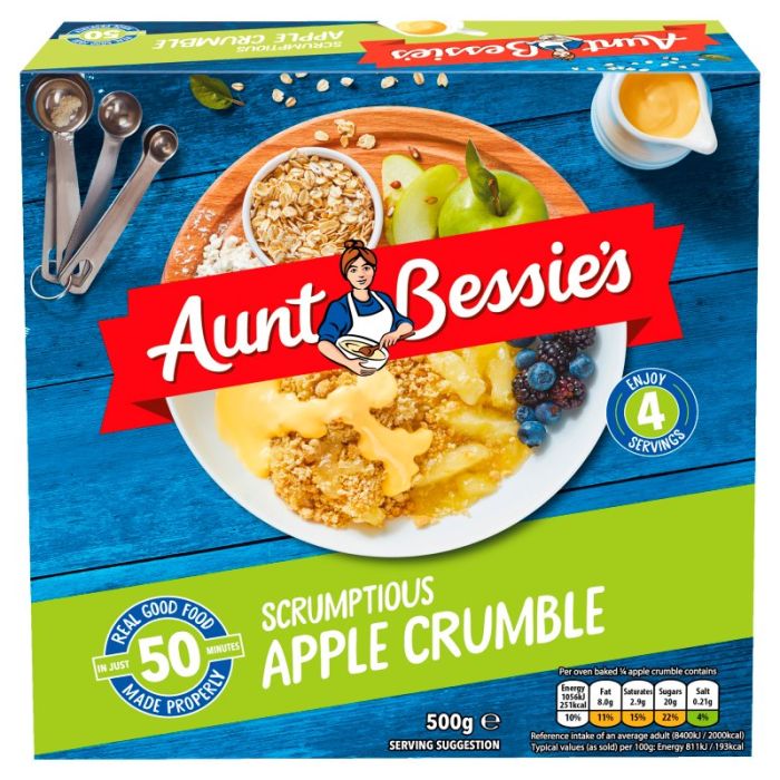 Aunt Bessie's Bramley Apple Crumble 500g