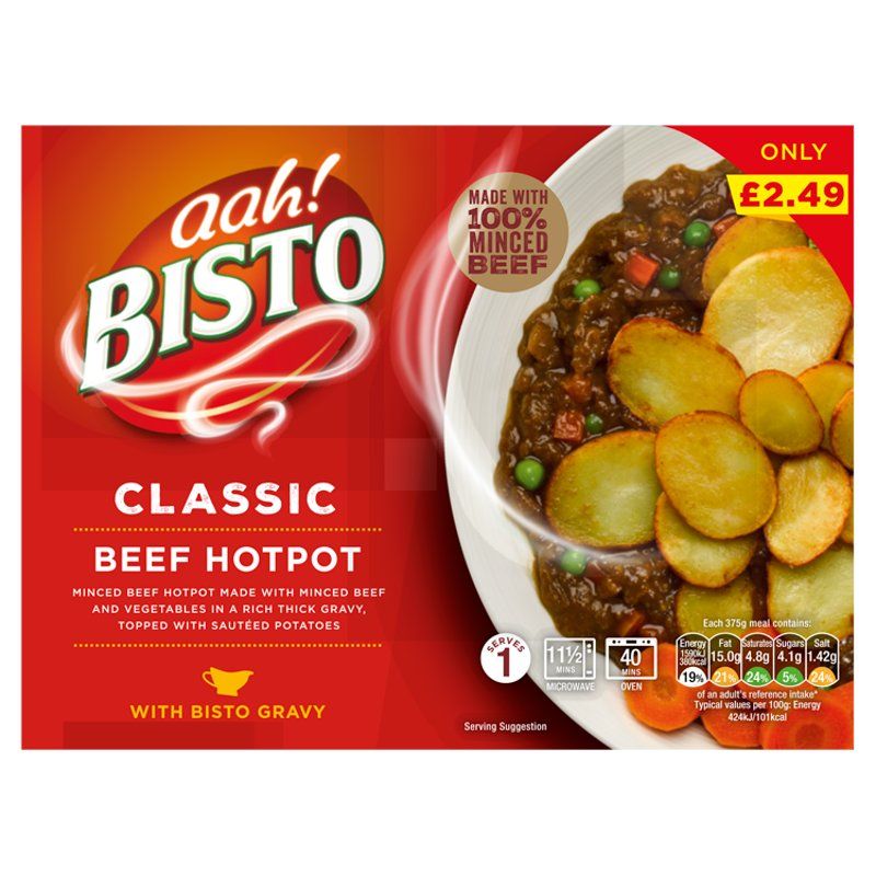 Bisto Mince Beef Hotpot 375g ** FROZEN **