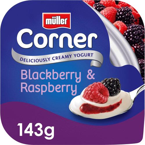 Muller Corner Blackberry and Raspberry Yoghurt 136g