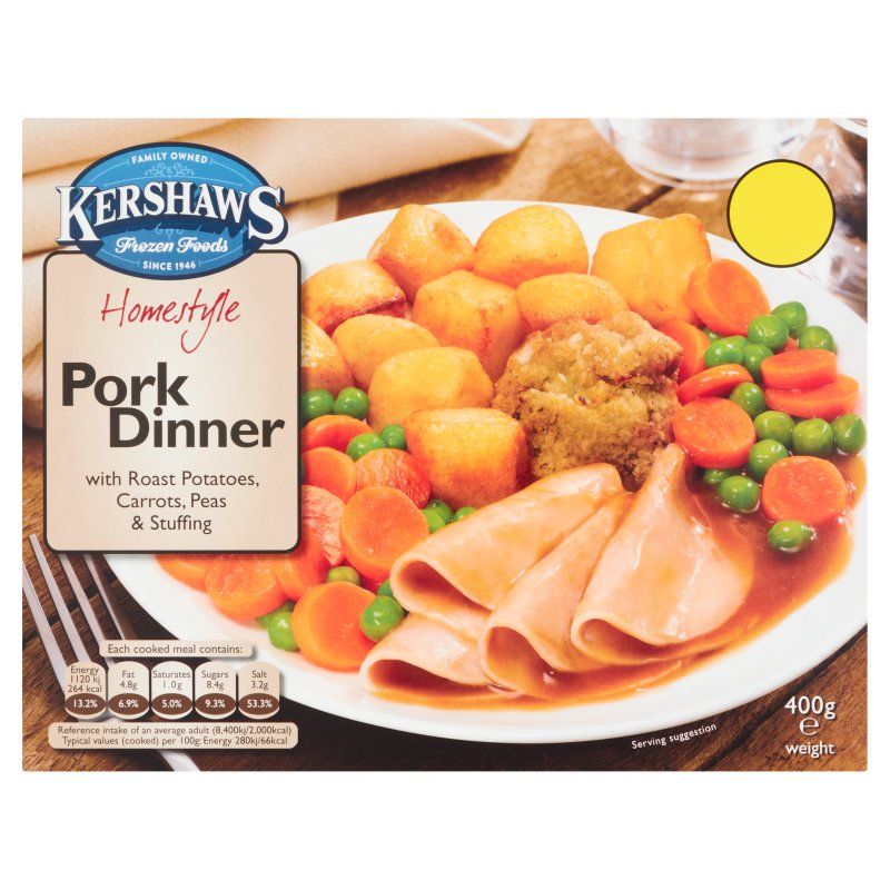 Kershaws Homestyle Roast Pork Dinner 400g ** FROZEN **