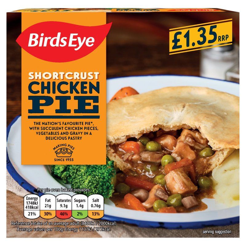 Birds Eye Chicken and Vegetable Pie 155g *** FROZEN ***