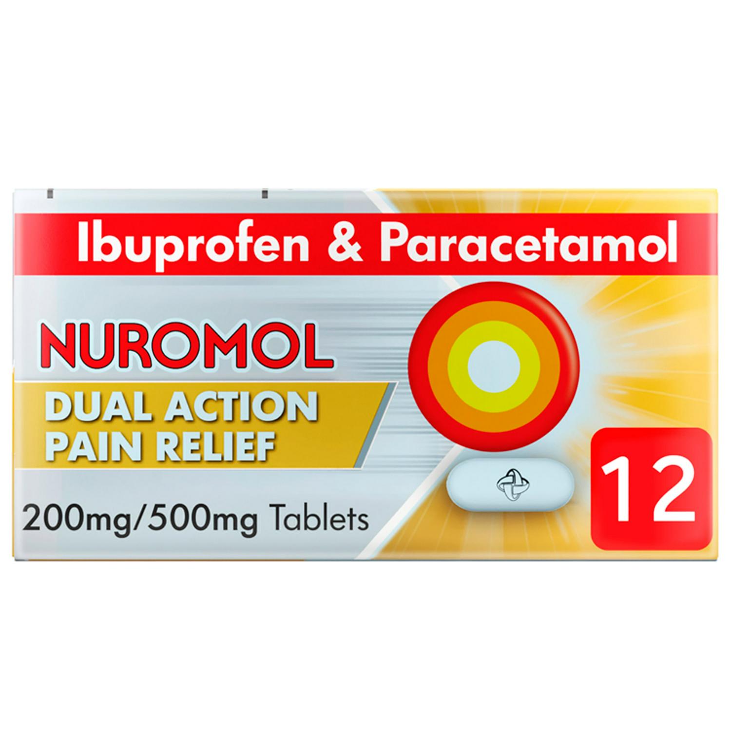 Nuromol Dual Action Pain Relief Tablets x 12
