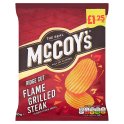 McCoys Ridge Cut Flame Grilled Steak Flavour Potato Crisps 65g